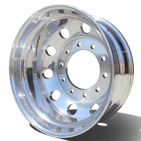 22.5 Northstar High Polished Both Sides 1994-2018 Dodge Ram 3500 DRW 10x285mm 6 Wheels With 8 To 10 Lug Adapter Kit