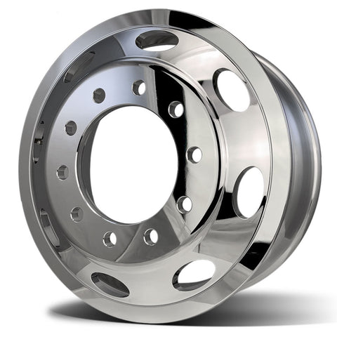 22.5 Polished Aluminum Northstar "Saturn" Oval Wheel Kit