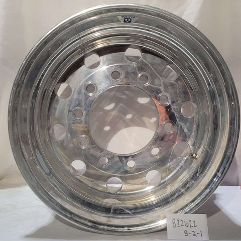 22.5x12.25 Alcoa 10x285mm Hub Pilot (Uni-mount) Mirror Polished Rear 0" Offset (returned item)