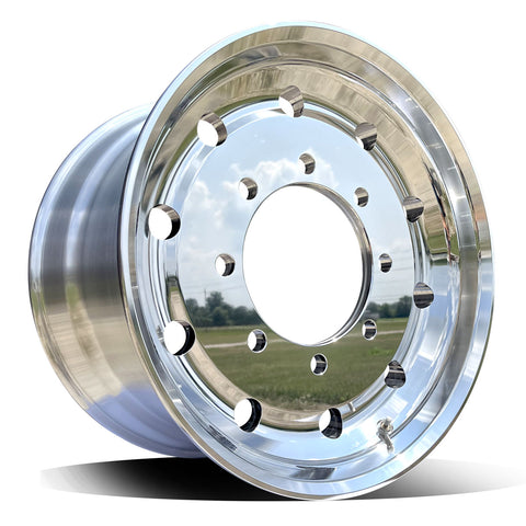 22.5x12.25 Northstar 8x275mm Hub Pilot Mirror Polish Both Sides 2.75" Offset