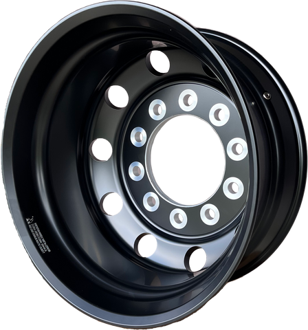 22.5x9.00 Northstar 10x285mm Black Hub Pilot Rear