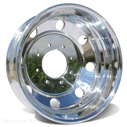 19.5x6.75 Northstar 8x6.5" Hub Pilot Mirror Polished Both Sides (Chevy/GMC 3500 DRW 1973-2010)