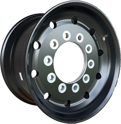 22.5x12.25 Northstar 10x285mm Hub Pilot Black Front 2.75" Offset