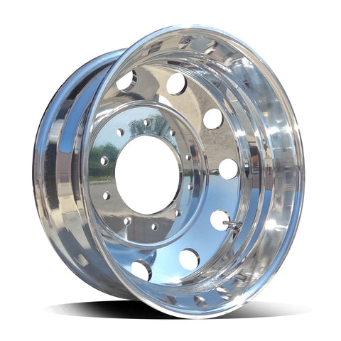 19.5x6.00 Alcoa High Polished Both Sides 10x225mm Ford F450 & F550 / Ram 4500 & 5500