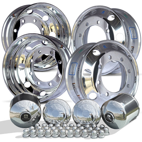 Alcoa 19.5x6.75 8x275mm High Polished Wheel Kit (33mm)