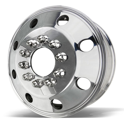 19.5x6.00 Northstar 10x7.25" Hub Pilot Mirror Polished Both Sides Kit (Chevy/GMC 3500HD 1996-2005)