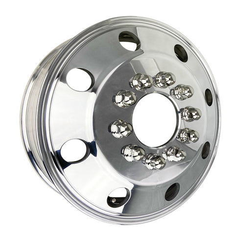 19.5x6.00 Northstar 10x7.25" Hub Pilot Mirror Polished Both Sides (Chevy/GMC 3500HD 1996-2005)