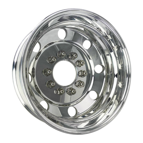 19.5x6.00 Northstar 10x7.25" Hub Pilot Mirror Polished Both Sides (Chevy/GMC 3500HD 1996-2005)