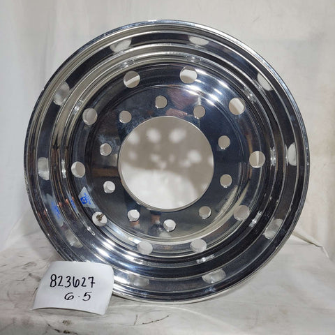 22.5x12.25 Alcoa High Polish Both Sides 2.75" Offset Super-Single Float Front Wheel (returned item)