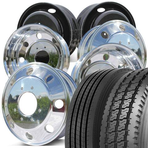 Ironman 19.5 Tire Combo (I-19A/I-208) for Older Ford F350 8 x 6.5" DRW Trucks (1984-1997)