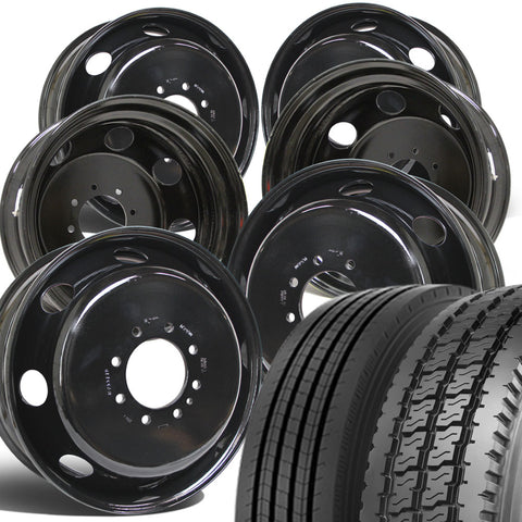 Ironman 19.5 Tire Combo (I-19A/I-208) for Older Dodge 350 8 x 6.5" DRW Trucks (1969-1993)