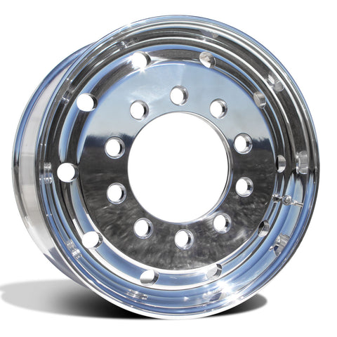 22.5x9.00 Northstar 10x11.25" Stud Pilot (Budd) Mirror Polish Front (Flat Face)