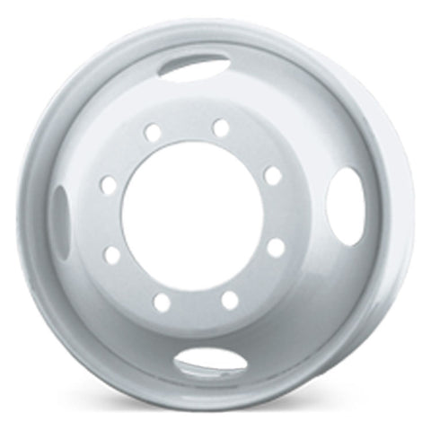 19.5x6.75 Accuride 8x275mm Hub Pilot 4 Hand Hole White Steel