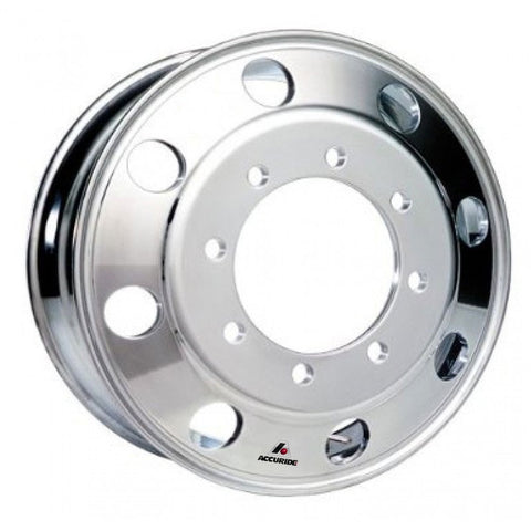 22.5x8.25 Hub Pilot Accuride Aluminum 8-Hole-Machine (Matte) Finish