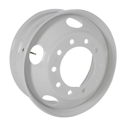 22.5x7.5 Accuride 10x285mm Hub Pilot 5 Hand Hole White Steel