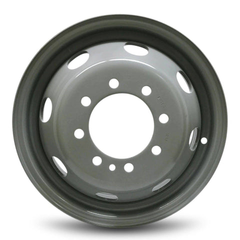 16x6 Accuride 8x6.5" Bolt Pattern 4.88" Center Bore Grey Steel