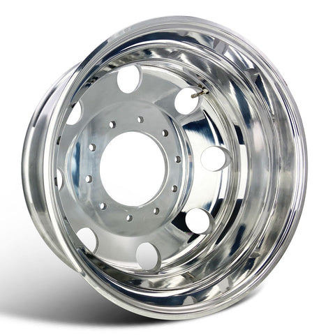 19.5x6.75 Northstar Mirror Polished Dodge Ram 4500/5500 (2012-Present) & Ford F450/F550 (2005-Present) 10x225mm 6 Wheel Kit