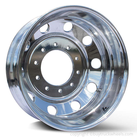 19.5 Accuride High Polished Both Sides 2012-Present Dodge RAM 4500/5500 DRW 10x225mm 4 Wheel Kit