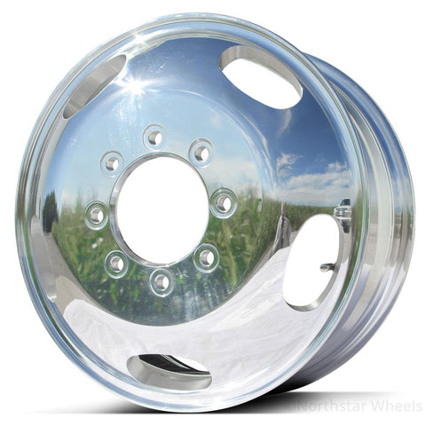 17.0x6.50 Northstar Mirror Polished Both Sides Ford F350 DRW 8X200m Kit (2005-Present)