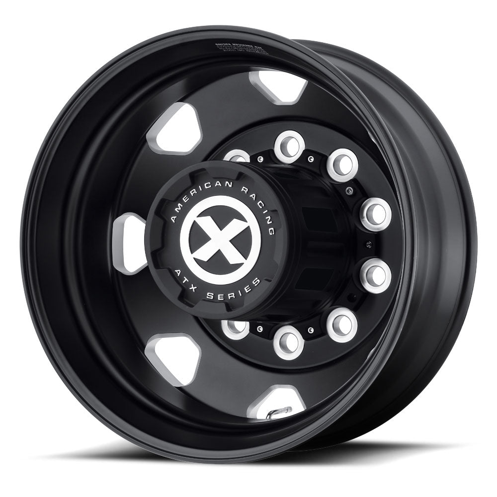 Black ATX Aluminum Semi Truck 22.5 Dual Wheels