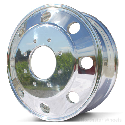 19.5x6.75 Northstar Mirror-Finished Aluminum Wheels Kit for 2012-2018 Ram 3500 DRW