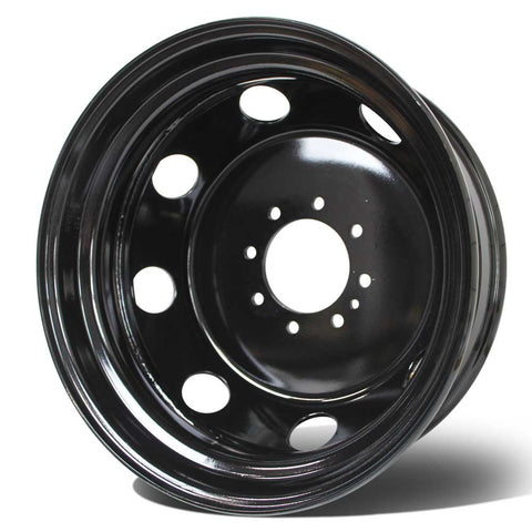 19.5x6.00 8x6.5" Black Steel (Ford F350 DRW 1984-1997) Set of 6