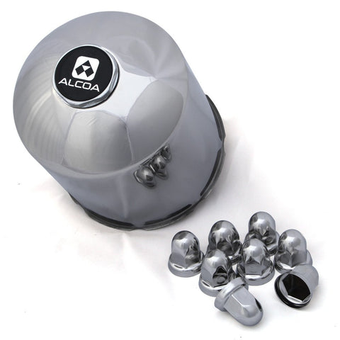 Rear Alcoa Stainless Steel Hub & Lug Cover Kit (109176B)