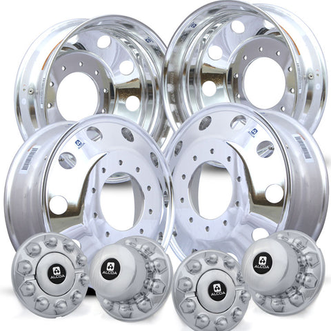 Alcoa 19.5 Mirror Polish Ford F450/F550 Kit (2005 & Newer 10 Lug)