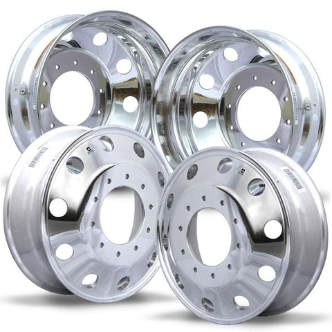 19.5 Alcoa Dura-Bright (2008-2011) Dodge Ram 4500/5500 DRW 10x225mm 4 Wheel Kit