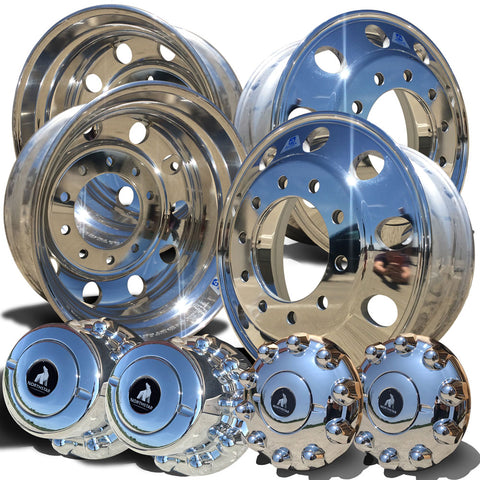 Alcoa New LvL One 22.5 Aluminum Wheel Kit 883677 Northstar Caps