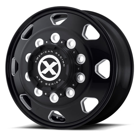 24.5 Black Aluminum "Octane" Wheel Kit