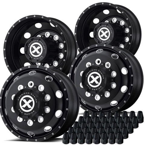 22.5 Black Aluminum "Trex" Wheel Kit