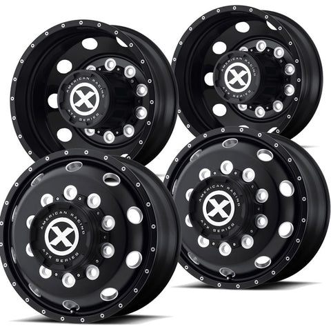 24.5 Black Aluminum "Trex" Wheel Kit