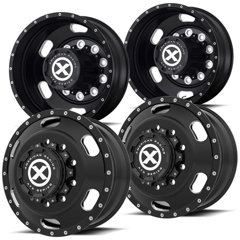 24.5 Black Aluminum "Indy" Wheel Kit