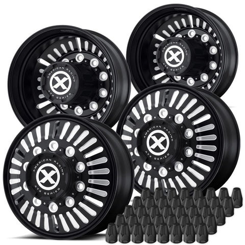 24.5 Black Aluminum "Roulette" Wheel Kit