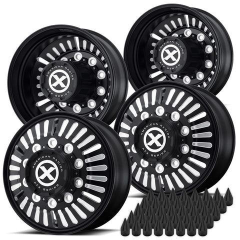 24.5 Black Aluminum "Roulette" Wheel Kit