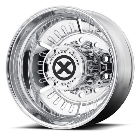 22.5x8.25 ATX 10X285MM HUB PILOT POLISHED "ROULETTE" REAR