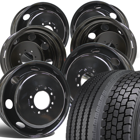 Hercules 19.5 Tire Combo (HRA/HDO) for Older Dodge 350 8 x 6.5" DRW Trucks (1969-1993)