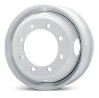 22.5x8.25 Jantsa 8x275mm Hub Pilot 4 Hand Hole White Steel