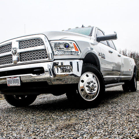 19.5x6.75 Northstar Mirror Polished Both Sides 1994-2011 Dodge Ram 3500 DRW 8x6.5" 6 Wheel Direct Bolt Kit