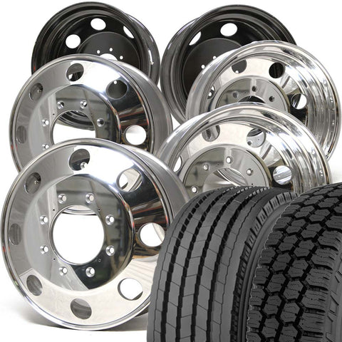 Toyo 19.5 Tire Combo (M143/M655) for Chevy & GMC 3500 DRW 8 x 210mm (2011-Present)