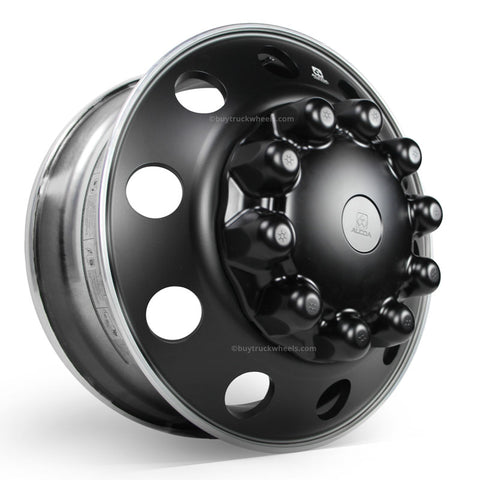 22.5 Alcoa Dura-Black™ Aluminum 10x285mm 4 Wheel Kit