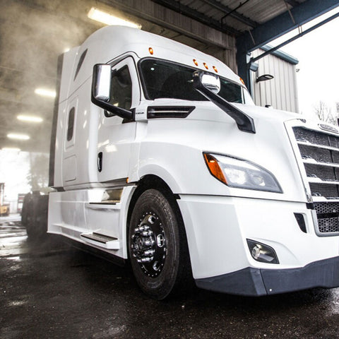 Custom Black Oval Aluminum Semi Truck Wheel