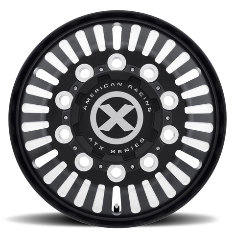 Black Aluminum 24.5 Semi Truck Wheel