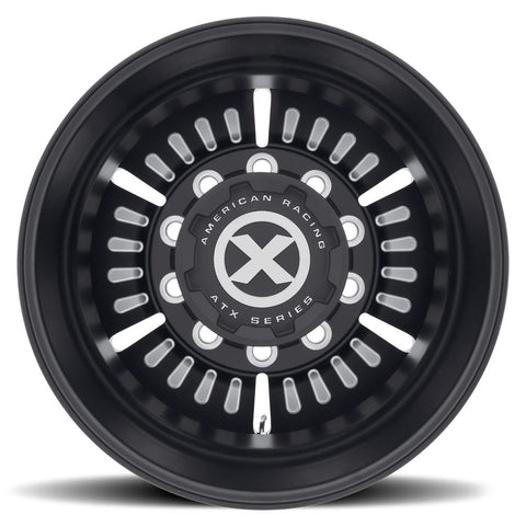 Black Aluminum Semi Truck 22.5 Wheel Dual Outer